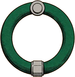 A closed loop of pipe